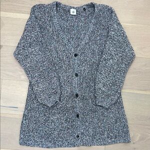 CAbi Gray Chunky Knit Cardigan Sweater